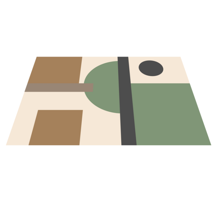 Modern placemats geometric abstract designs - TenStickers