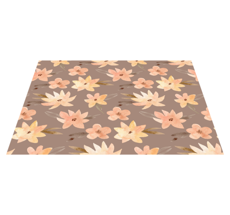 Original placemats with floral pattern design - TenStickers