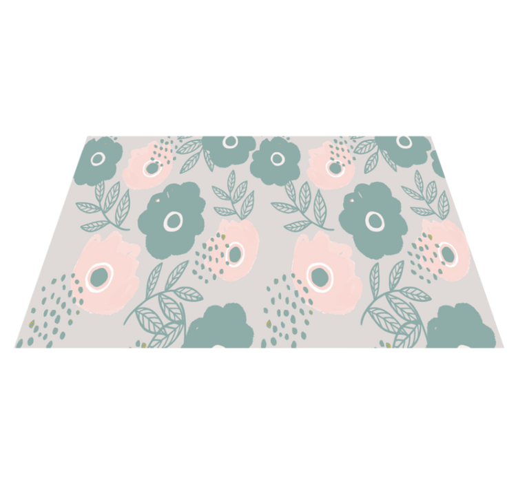 Placemats with quotes floral quote background - TenStickers