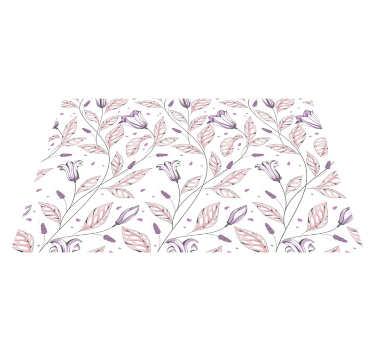 Original placemats floral design art - TenStickers