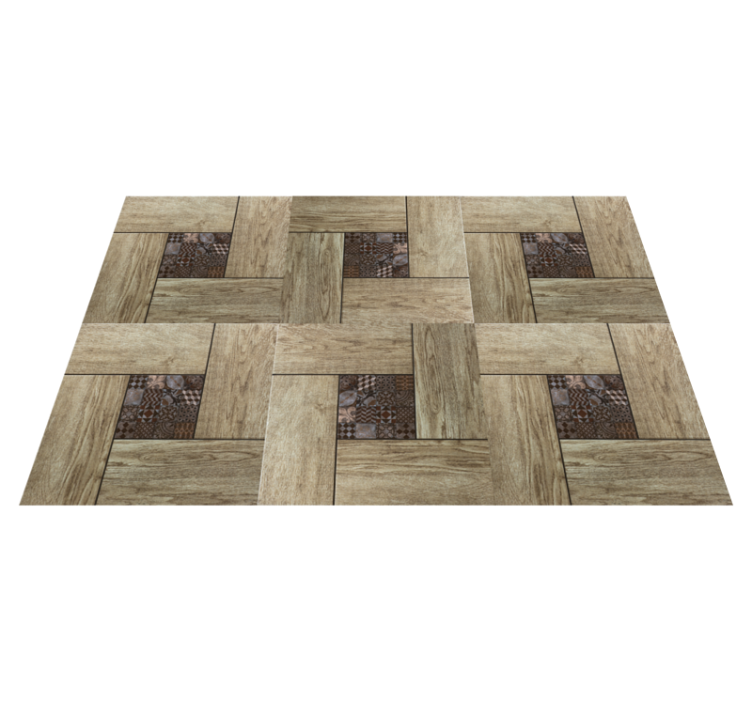 Wooden textured tiles effect textured placemats - TenStickers