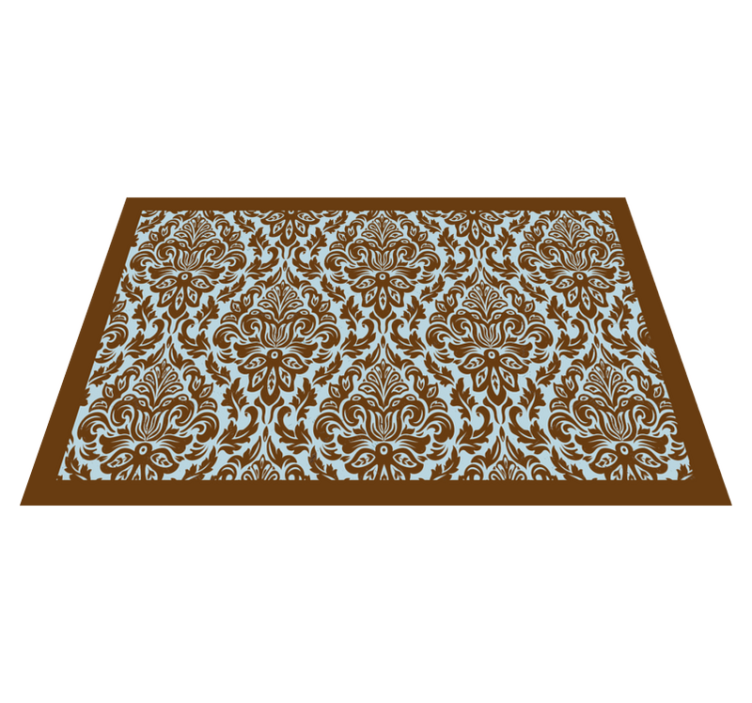 Textured placemats intricate flower design - TenStickers
