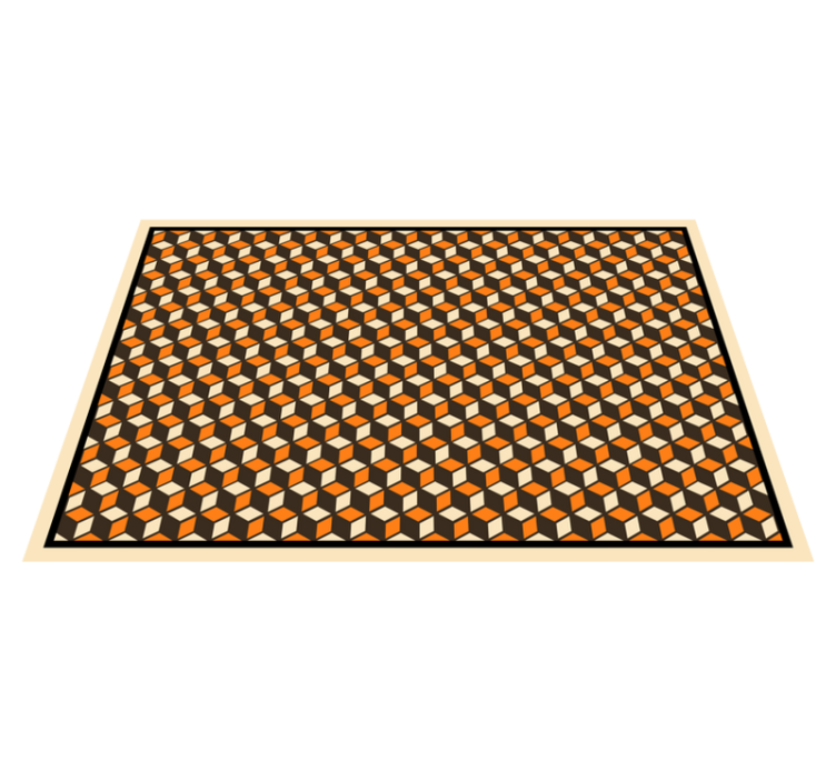 Retro geometric pattern Vinyl placemats - TenStickers