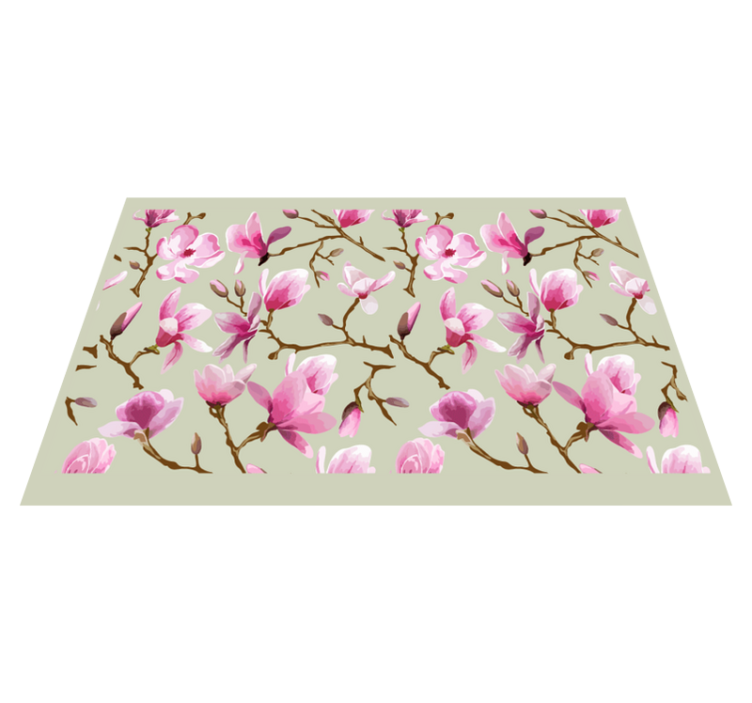 Purple magnolia treetop vinyl placemats - TenStickers