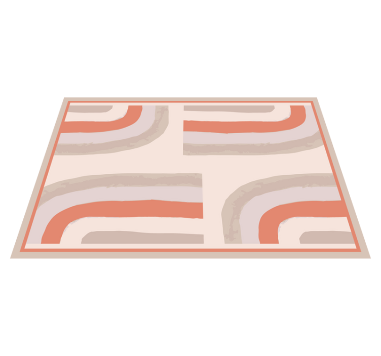 Modern placemats with colorful curved designs - TenStickers