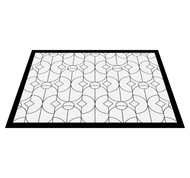 Modern placemats in geometric pattern style - TenStickers