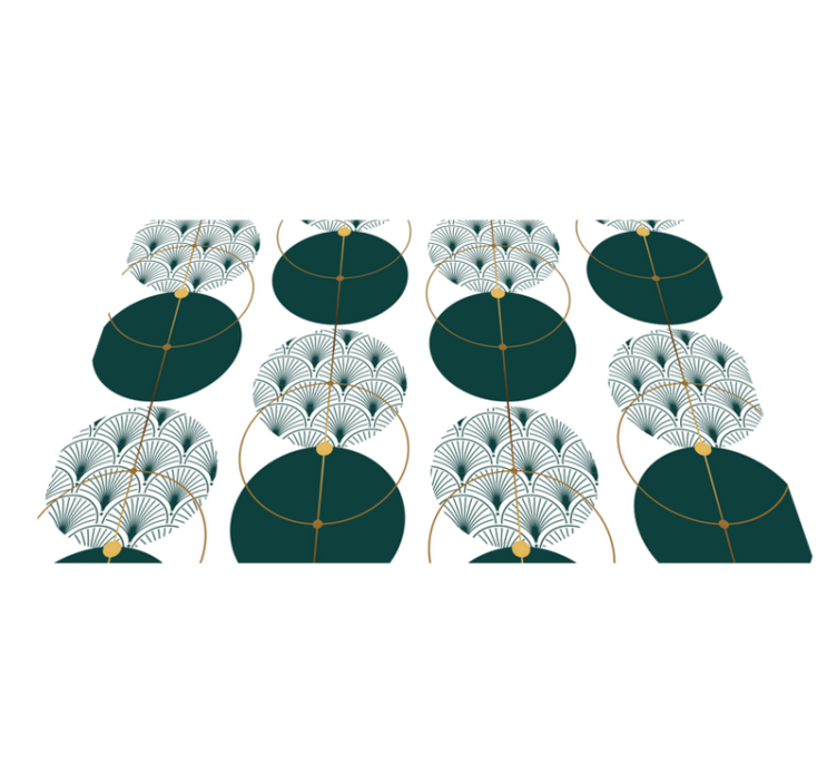 Elegant placemats in a chic geometric design - TenStickers
