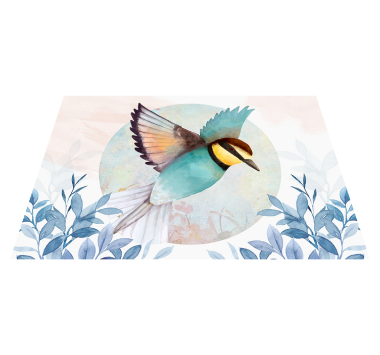 Original placemats with colorful bird art - TenStickers