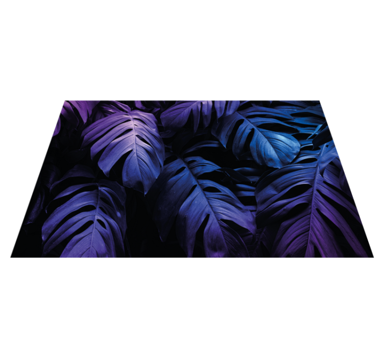 Vibrant Leaf Patterns textured placemats - TenStickers