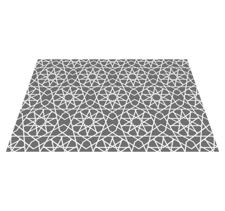 Textured placemats with geometric pattern rectangle - TenStickers