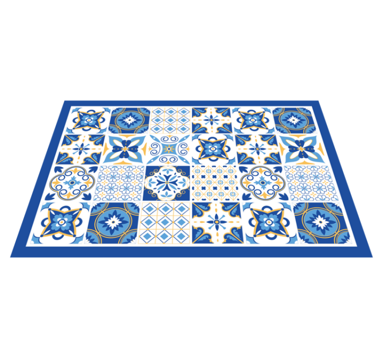 Original placemats in classic tile design - TenStickers
