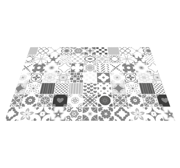 Textured placemats with patterned monochrome texture - TenStickers