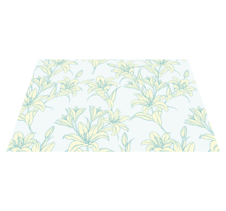 Textured placemats in elegant botanical design - TenStickers