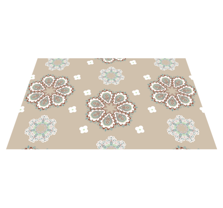 Textured placemats with elegant floral designs - TenStickers