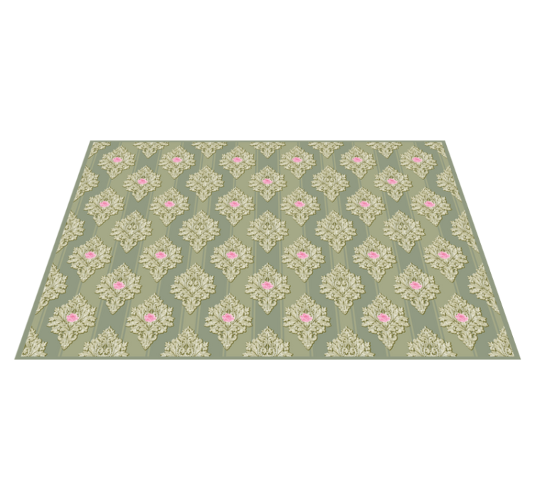 Elegant placemats floral motif elegance - TenStickers