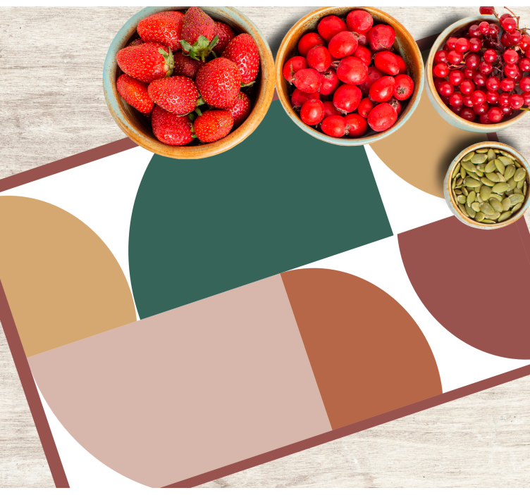 Abstract pattern geometric art  placemats - TenStickers