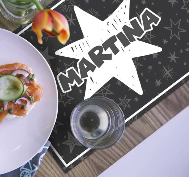 Custom Star Personalised placemats - TenStickers