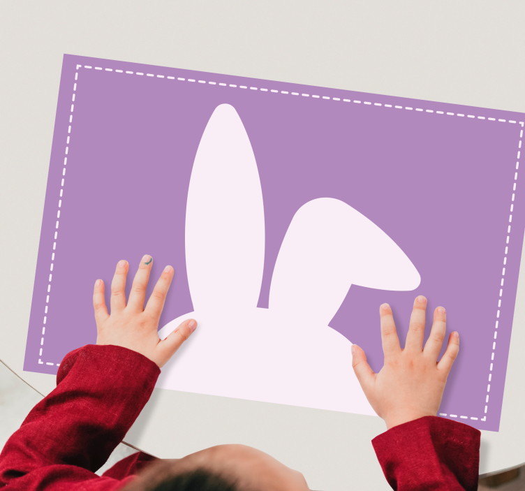 Cute bunny ears children placemats - TenStickers