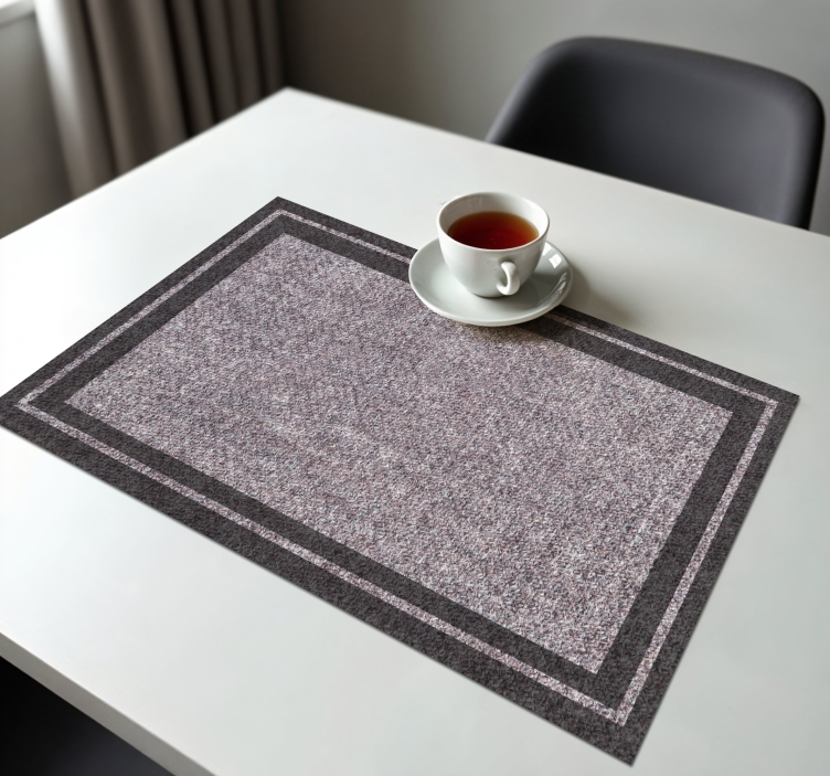 Grey woven textured placemats - TenStickers