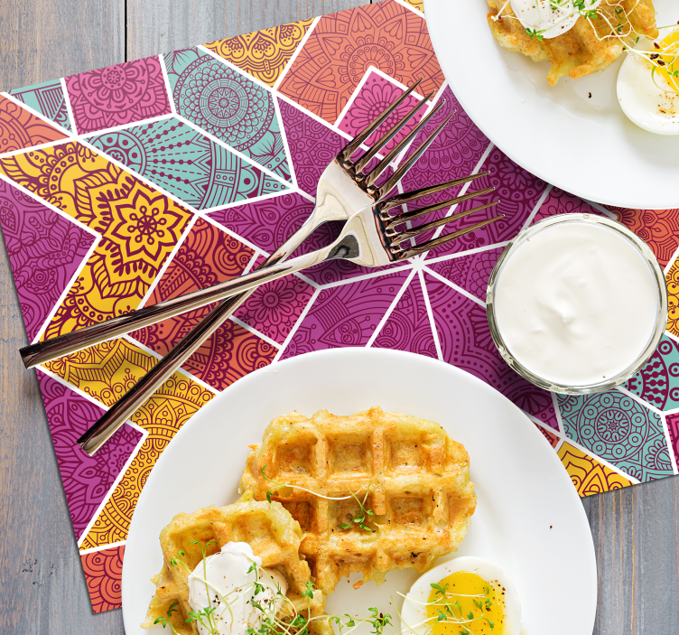 Paisley Mosaic paisley placemats - TenStickers