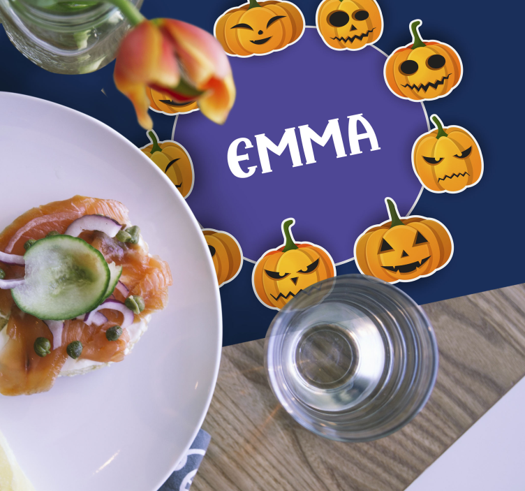 personalized placemat with  cupkins - TenStickers