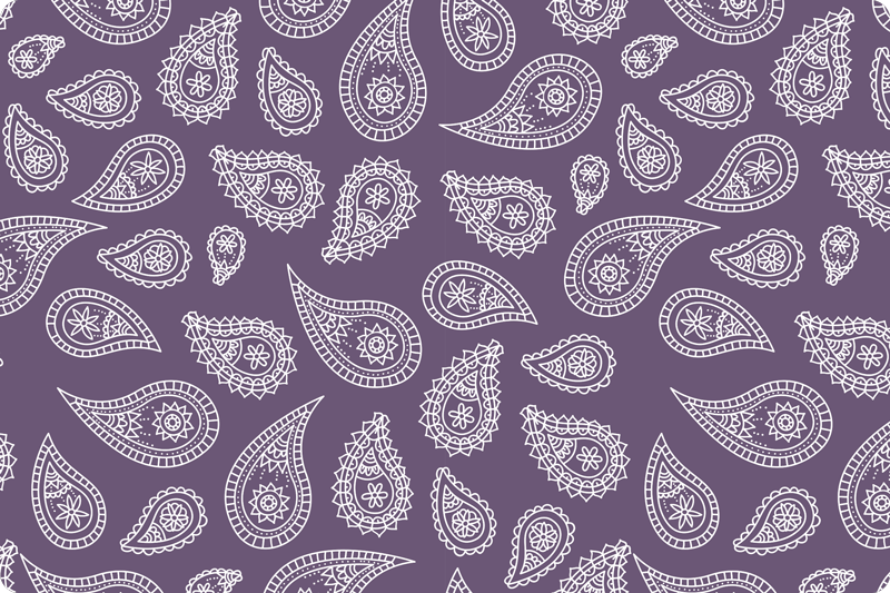 Original placemats with paisley pattern design - TenStickers