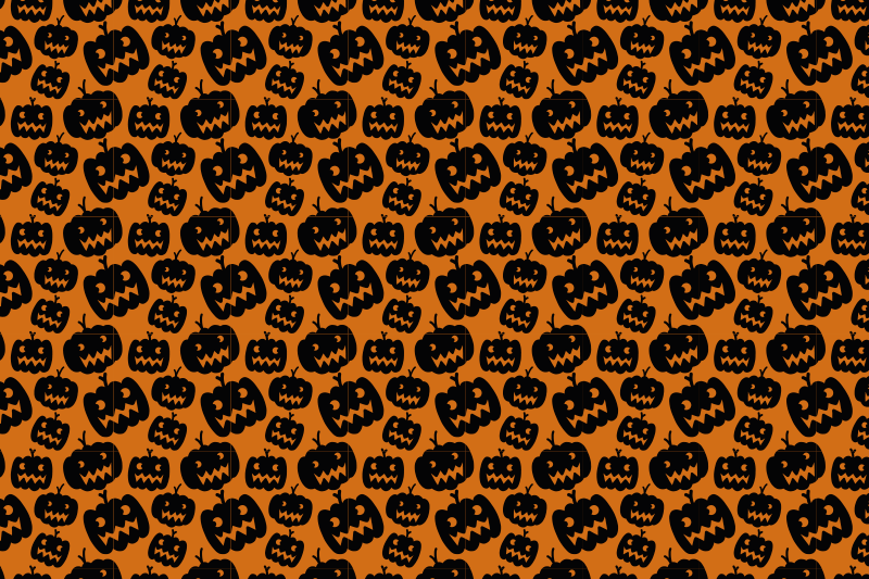 Halloween placemats with spooky pumpkin design - TenStickers