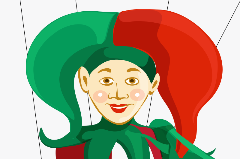 Original placemats jester character design - TenStickers