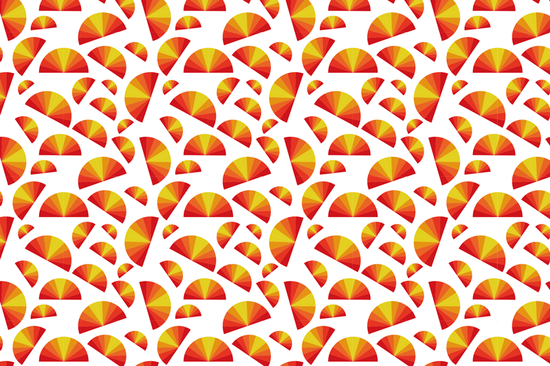 Original placemats in vibrant fan designs - TenStickers