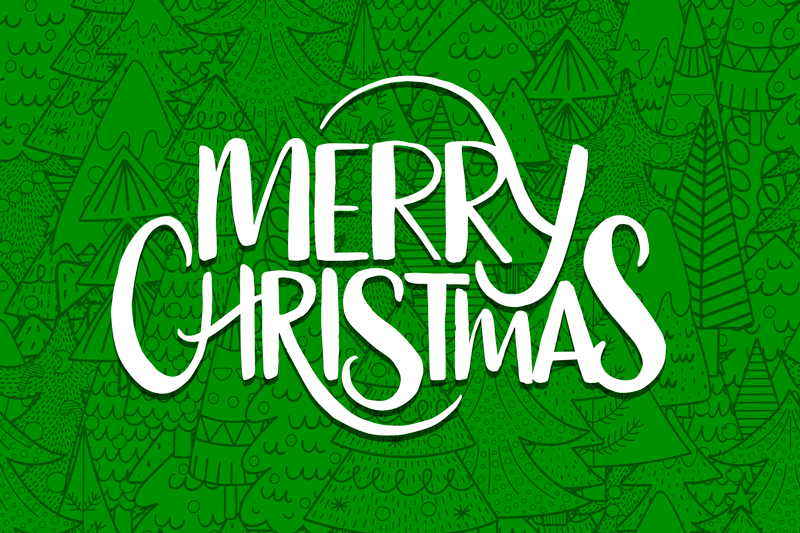 Christmas placemats merry holiday wishes - TenStickers