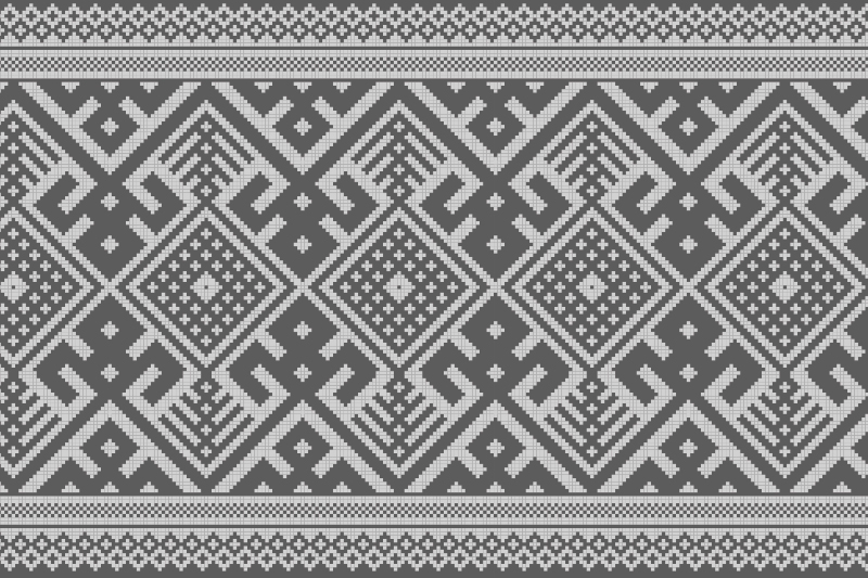 Textured placemats geometric pattern table setting - TenStickers