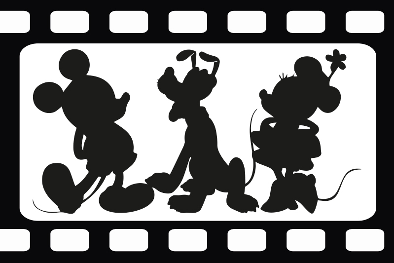 Mickey and Minney and Pluto children placemats - TenStickers