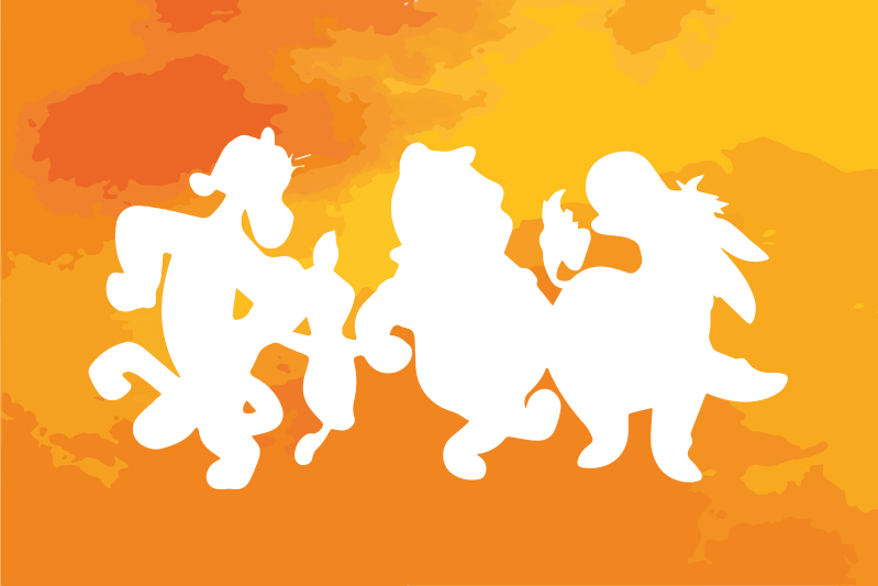 Children placemats with whimsical character shapes - TenStickers