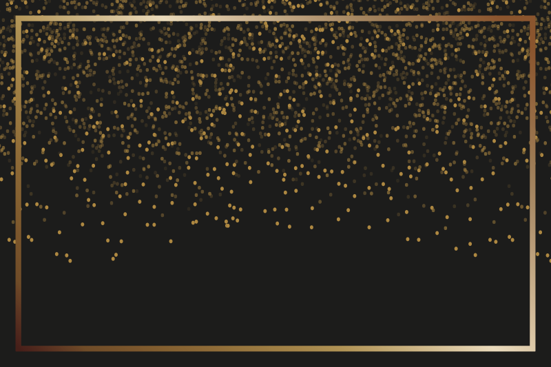 Elegant placemat set in elegant black glitter - TenStickers