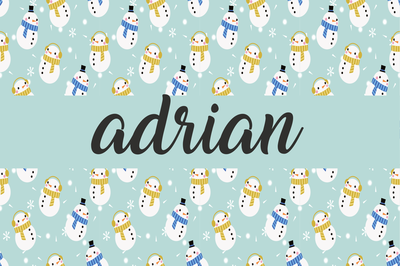 Christmas placemats snowman custom design - TenStickers