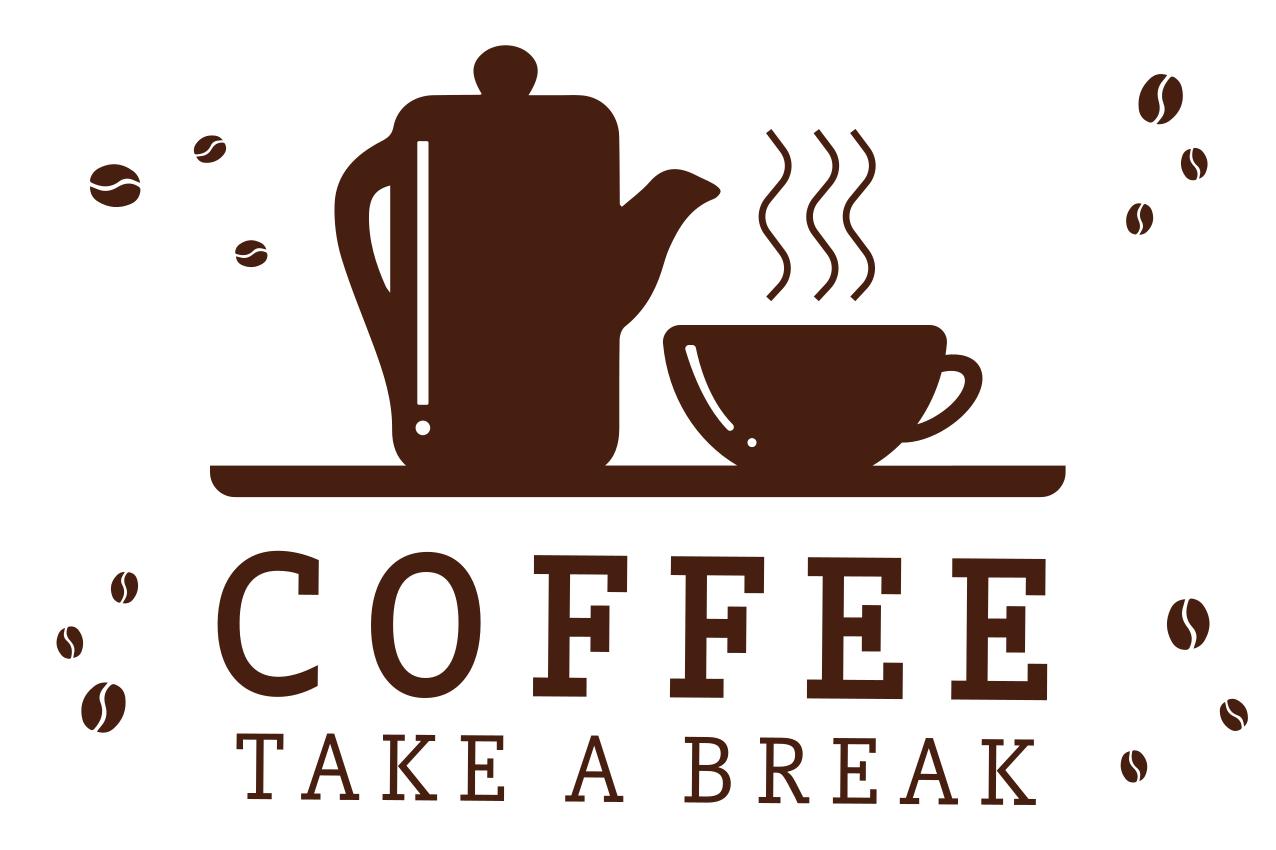 Placemats with quotes coffee break inspiration - TenStickers