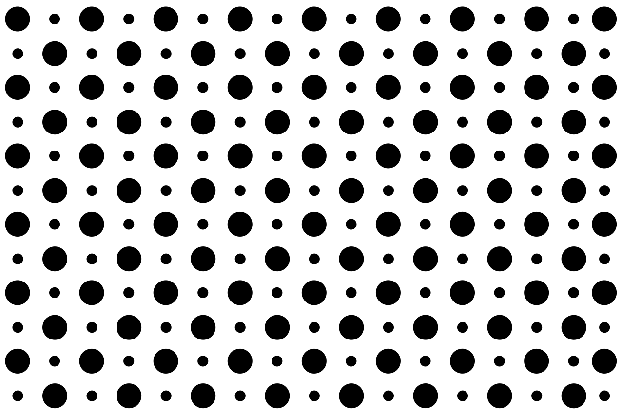 Textured placemats in black polka dots - TenStickers