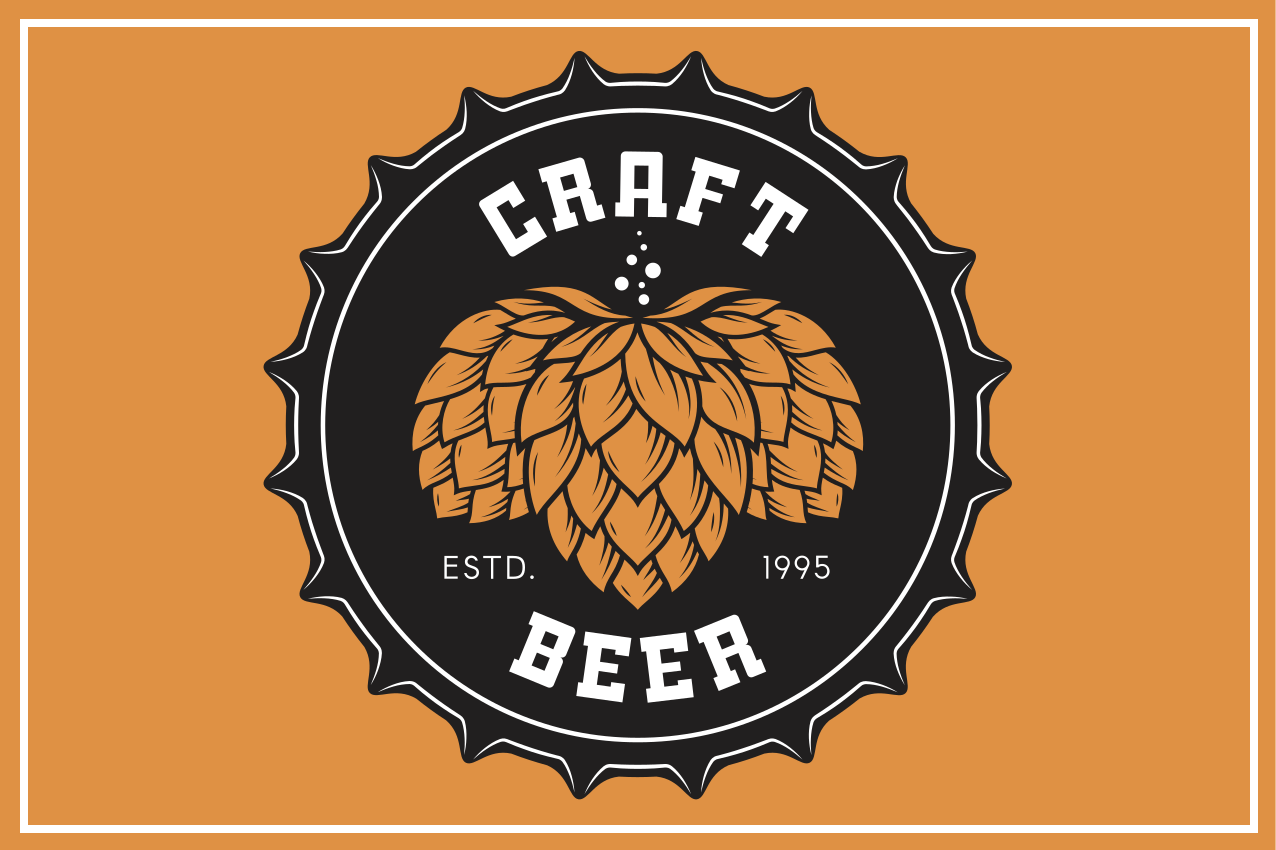 Original placemats craft beer design - TenStickers