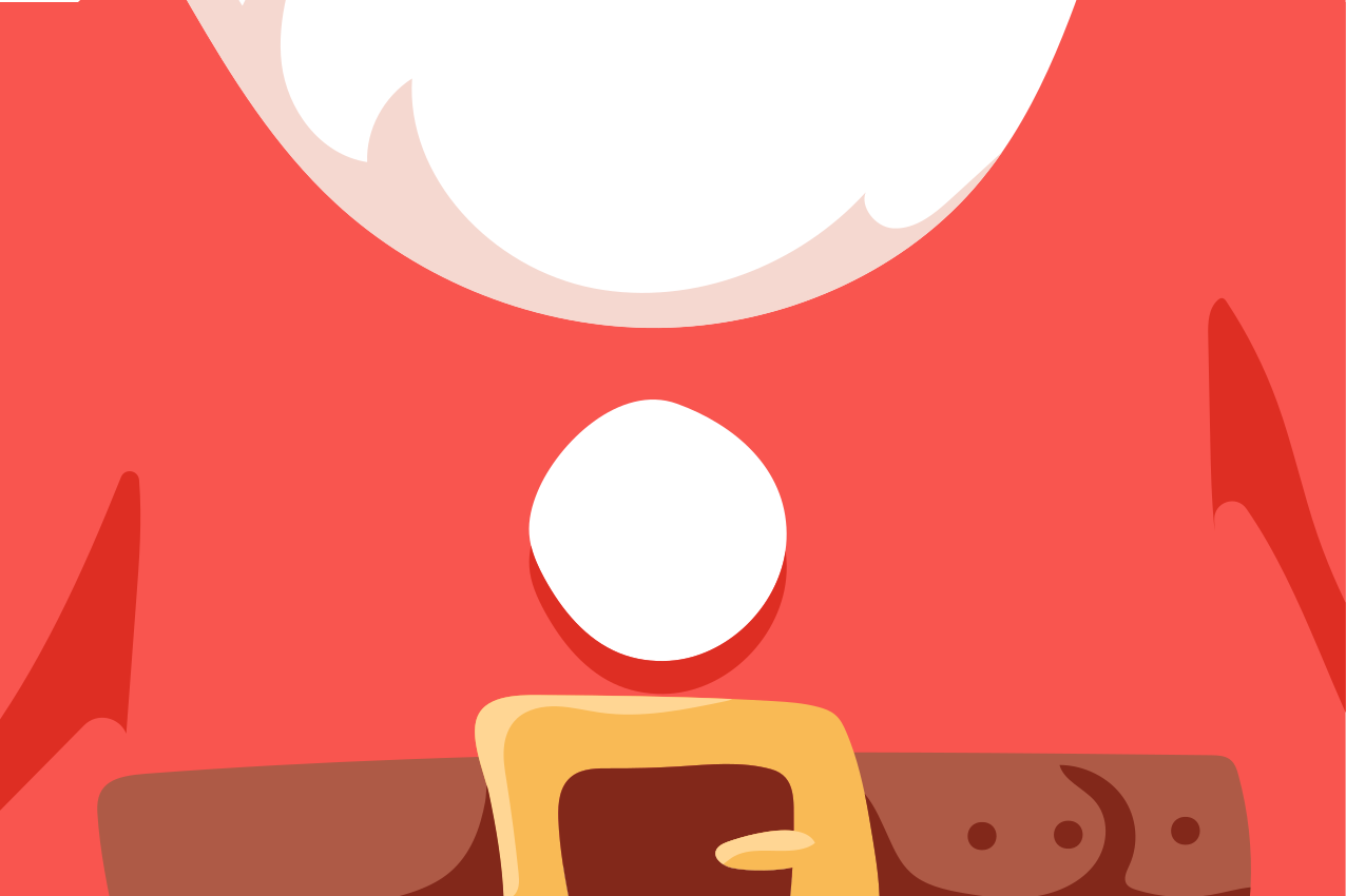 Santa Claus outfit  Christmas placemats - TenStickers