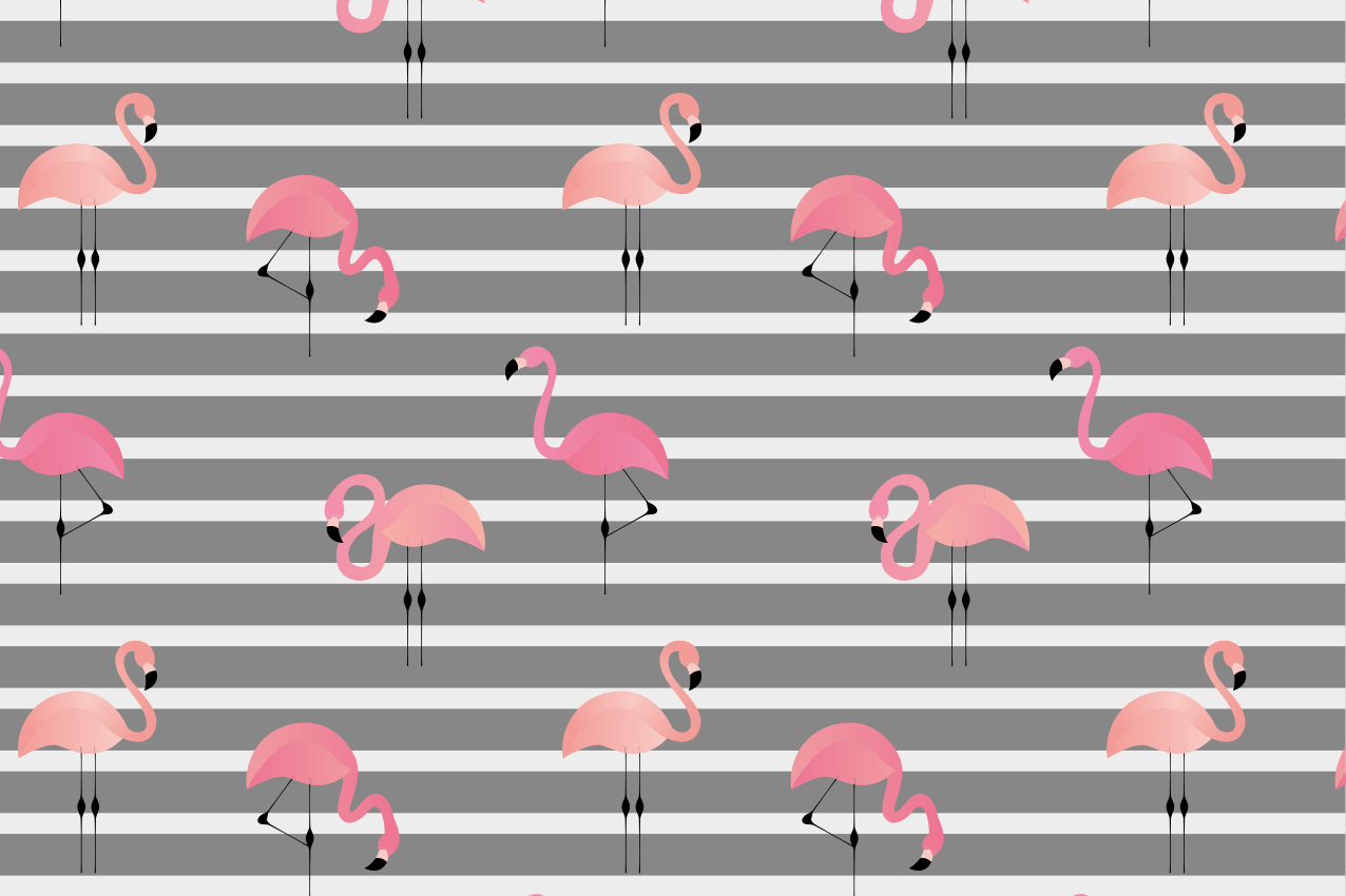 Original placemats flamingo pattern placemats - TenStickers