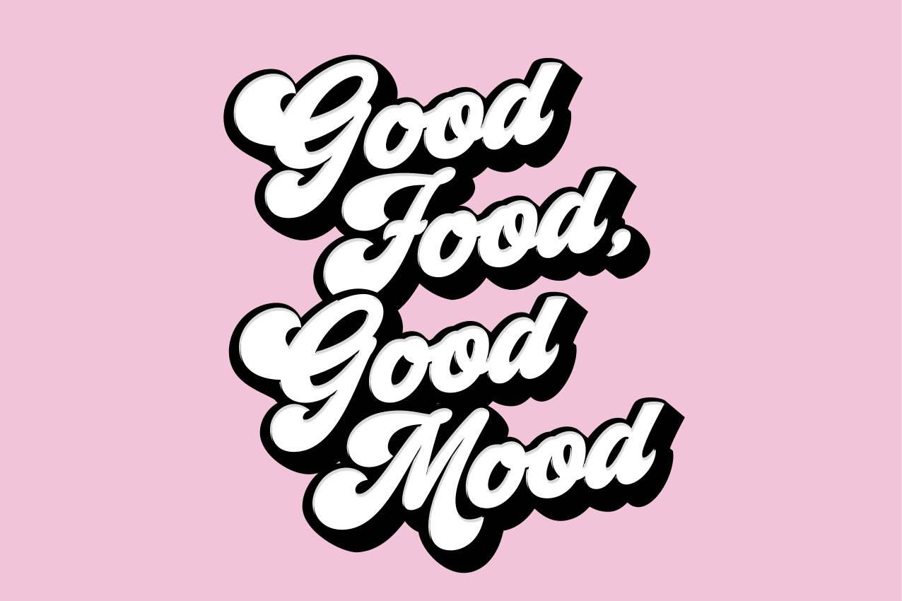 Good food good mood home placemats - TenStickers