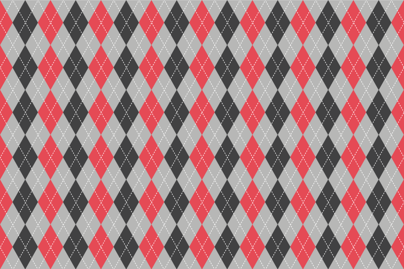 Textured placemats with geometric argyle design - TenStickers