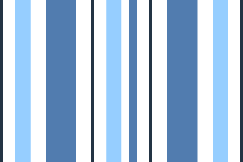 Shades of blue stripes textured placemats - TenStickers