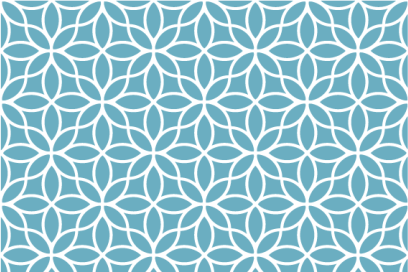 Textured placemats with geometric floral design - TenStickers