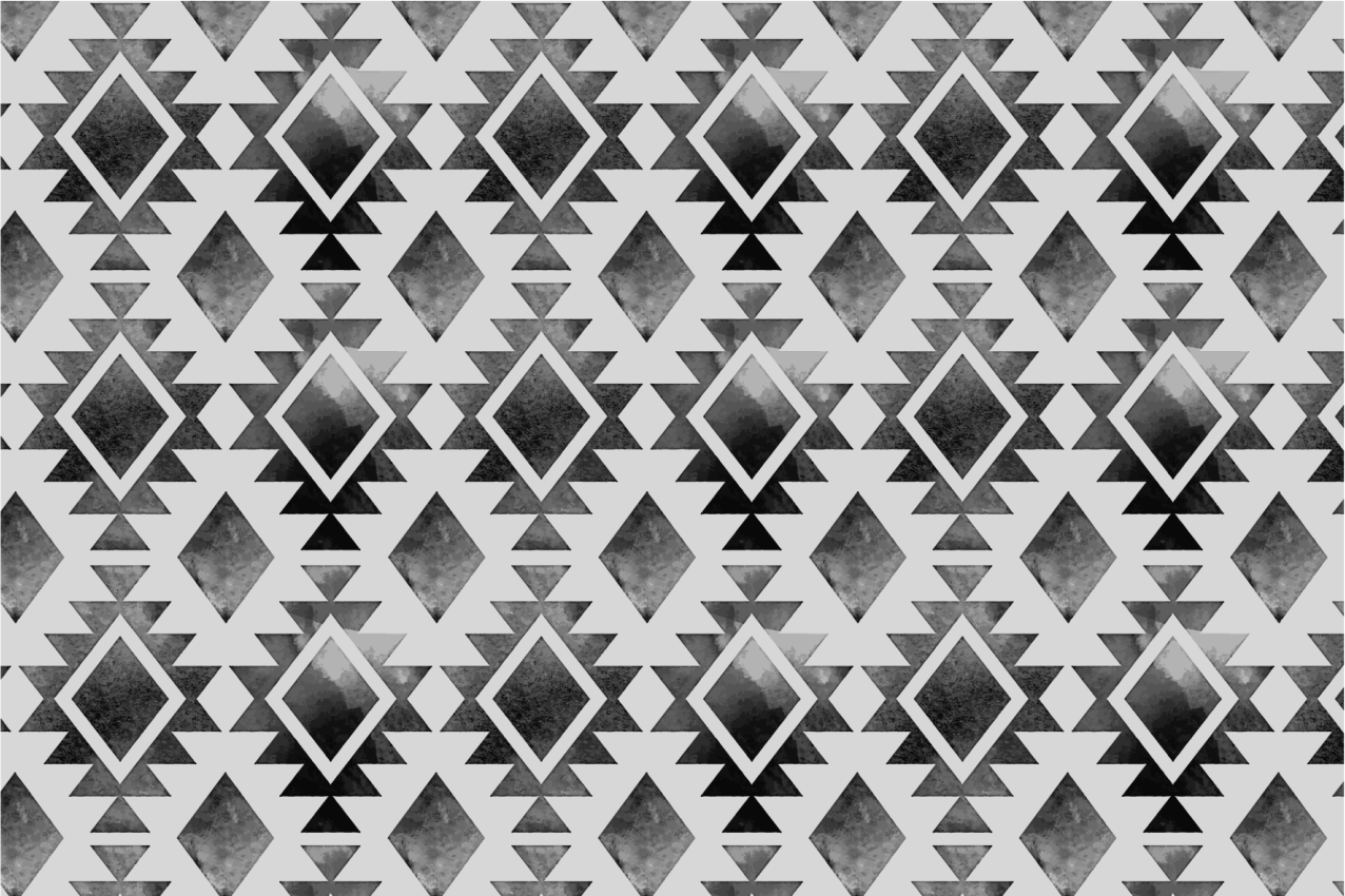 Textured placemats in geometric monochrome design - TenStickers