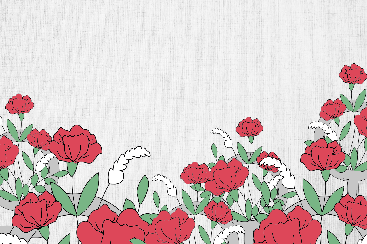 Original placemats floral design with leaves - TenStickers