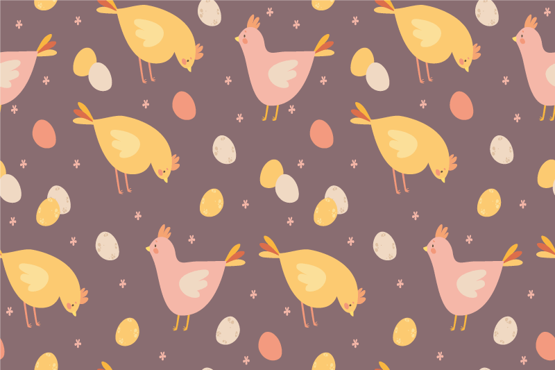 Children placemats charming bird design - TenStickers