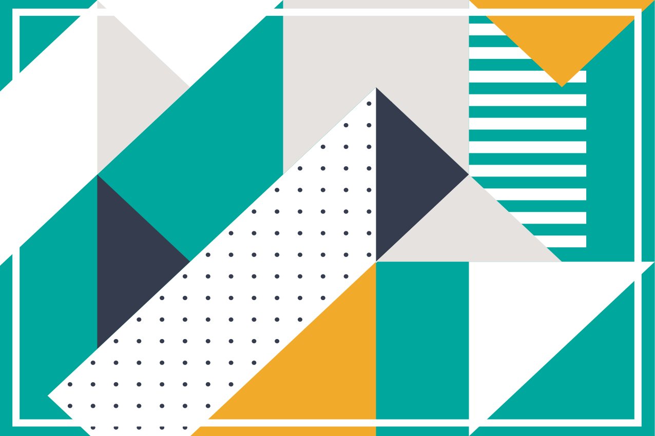 Triangles geometric art original placemats - TenStickers