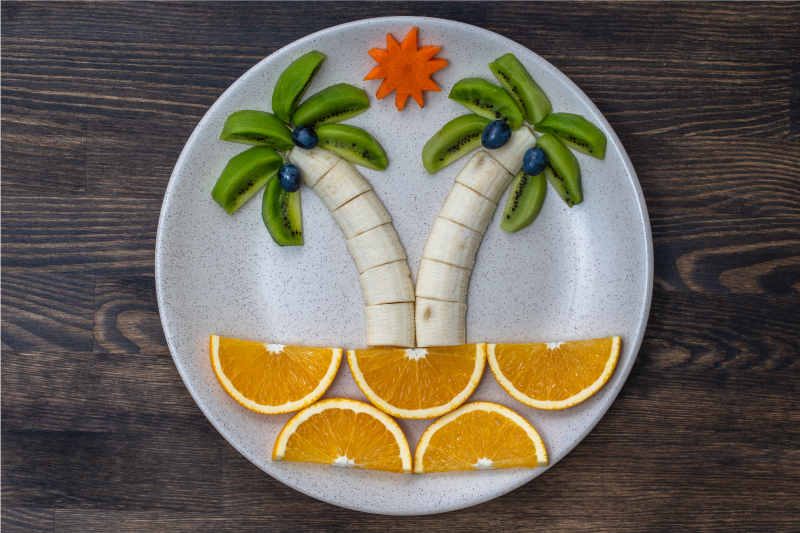 Original placemats tropical fruit display - TenStickers