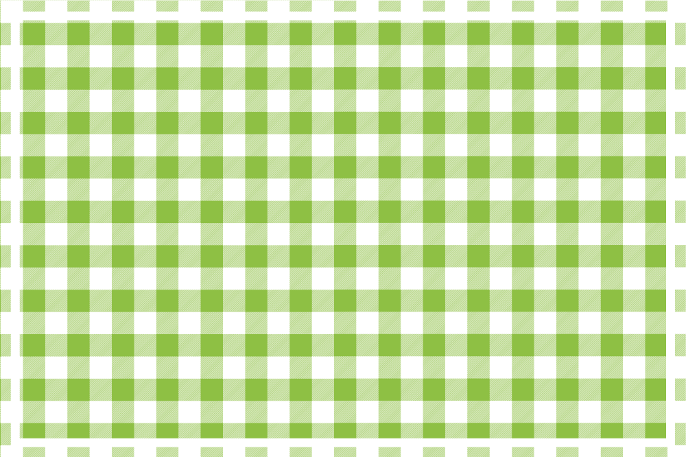 Textured placemats green checkered pattern - TenStickers